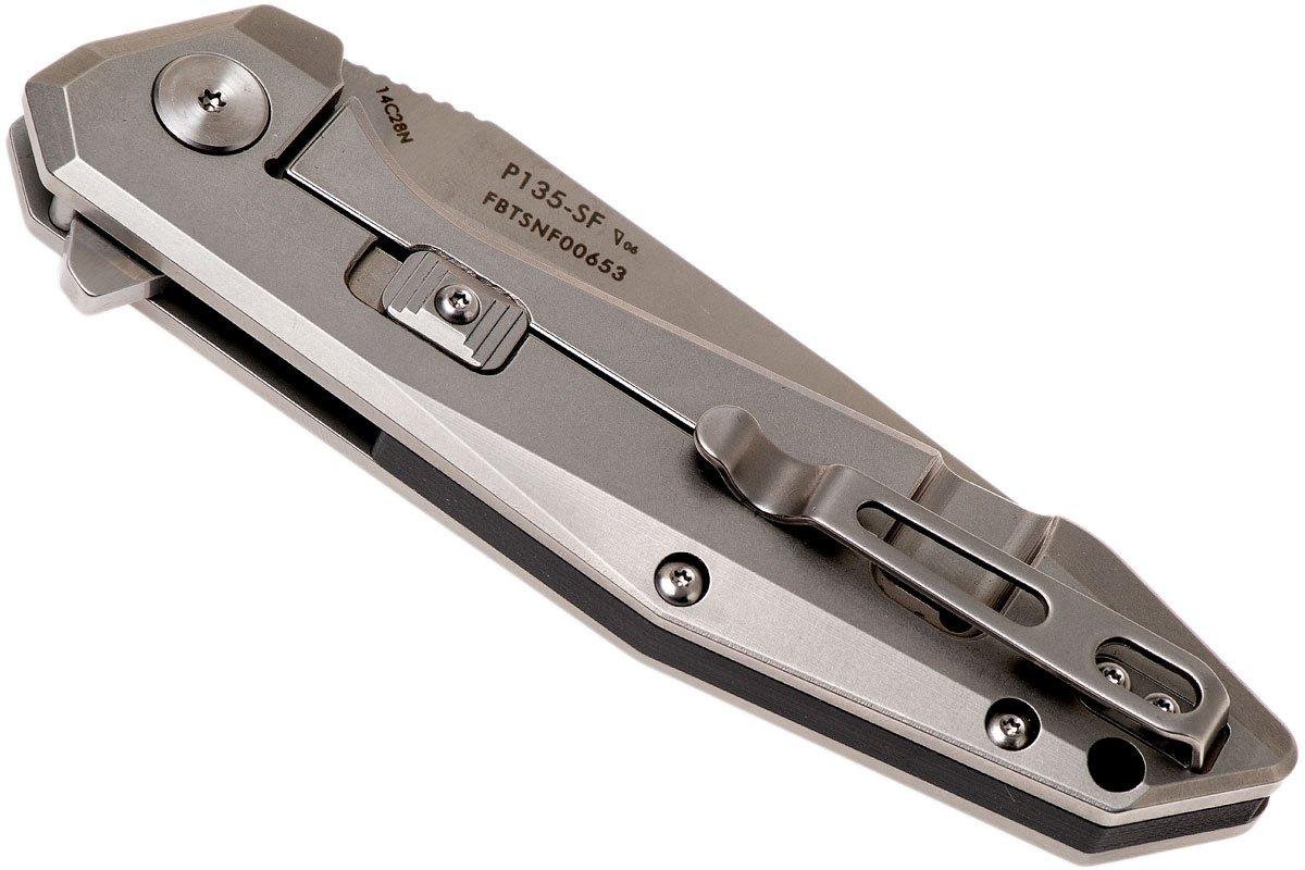 Ruike P135-SF pocket knife, Stonewashed finish | Advantageously ...