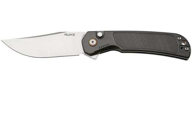 Afbeelding voor Ruike P192-AK Satin 14C28N, Black Aluminum, zakmes