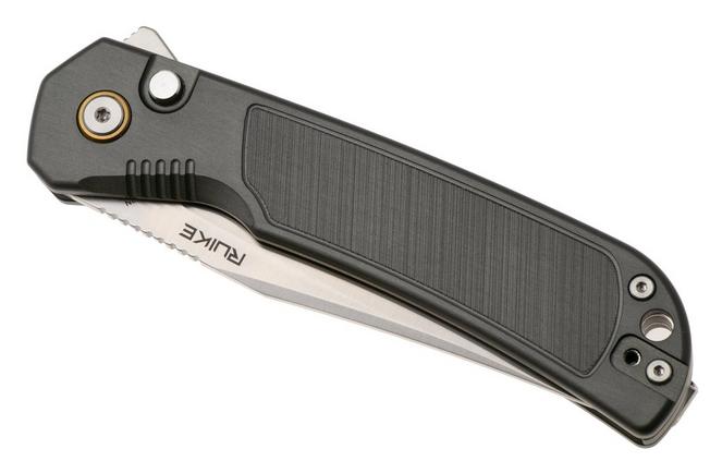 Afbeelding voor Ruike P192-AK Satin 14C28N, Black Aluminum, zakmes