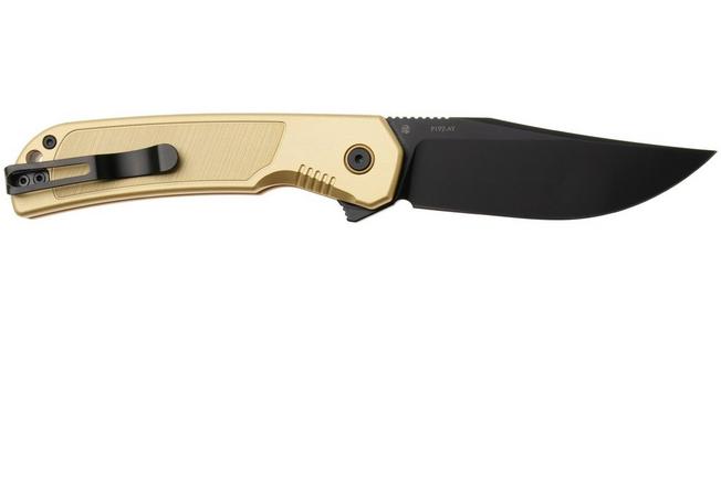 Afbeelding voor Ruike P192-AY Black PVD 14C28N, Gold Aluminum, zakmes