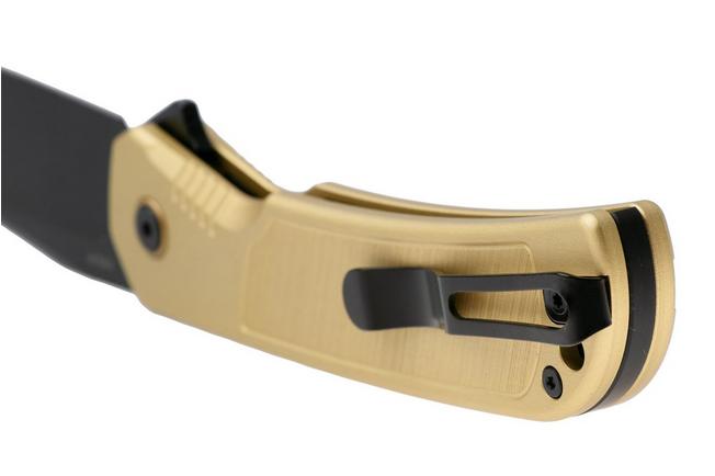 Afbeelding voor Ruike P192-AY Black PVD 14C28N, Gold Aluminum, zakmes