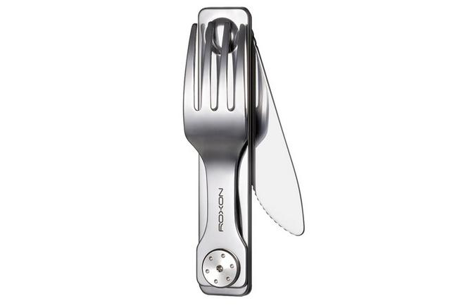 Afbeelding voor Roxon 2-in-1 Folding Cutlery Set Knife & Fork C3 Stainless Steel, outdoorbestek