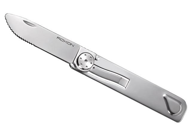 Afbeelding voor Roxon 2-in-1 Folding Cutlery Set Knife & Fork C3 Stainless Steel, outdoorbestek