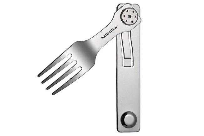 Afbeelding voor Roxon 2-in-1 Folding Cutlery Set Knife & Fork C3 Stainless Steel, outdoorbestek