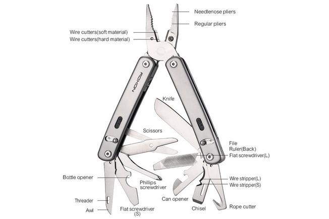 Afbeelding voor Roxon Flex Modular Multi-Tool S804G Stainless Steel, modulaire multitool
