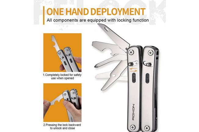 Afbeelding voor Roxon Flex Modular Multi-Tool S804G Stainless Steel, modulaire multitool