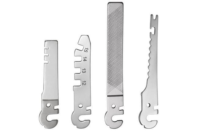 Afbeelding voor Roxon Flex FT03 Flat File, Fish Hook Remover, Fish Scaler, Fish Hook Sharpener, Bicycle Spoke Wrench, 4 vervangbare tools voor Flex-systeem