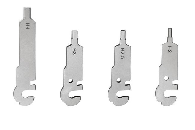Afbeelding voor Roxon Flex FT06 2mm Hex Wrench, 2.5mm Hex Wrench, 3mm Hex Wrench, 4mm Hex Wrench, 4 vervangbare tools voor Flex-systeem