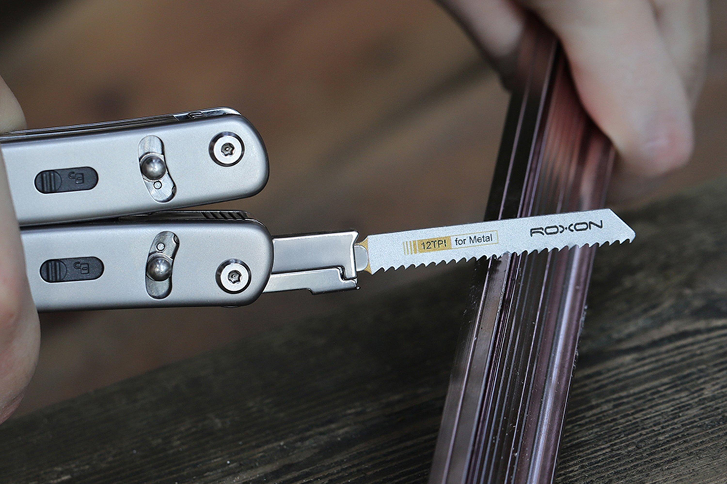 Roxon Flex FT07 Box Cutter, Ruler, Magnetic Grabber, Pen, Tweezers ...