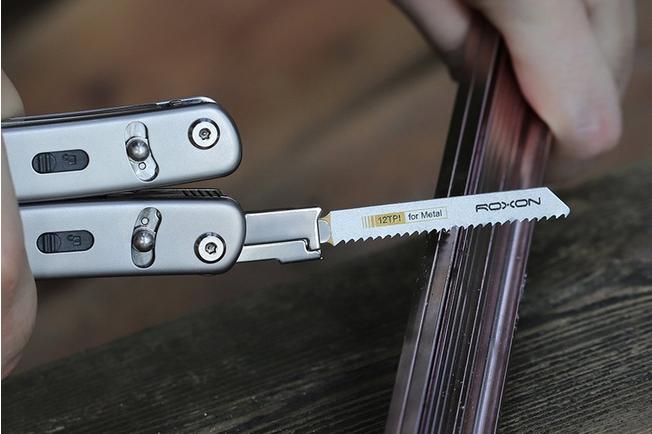 Afbeelding voor Roxon Flex FT07 Box Cutter, Ruler, Magnetic Grabber, Pen, Tweezers, Needle, T Shank Adapter, 4 vervangbare tools voor Flex-systeem