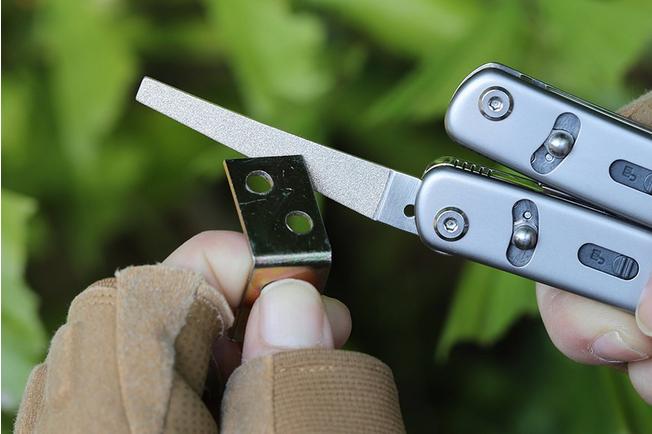 Afbeelding voor Roxon Flex FT12 Short Diamond File, Short Sheepsfoot Blade, Short Scissors, Bottle & Can Opener, 4 vervangbare tools voor Flex-systeem
