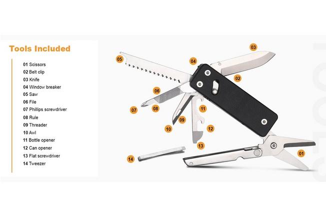 Afbeelding voor Roxon KS2 Elite KS2E-U Black G10, multitool
