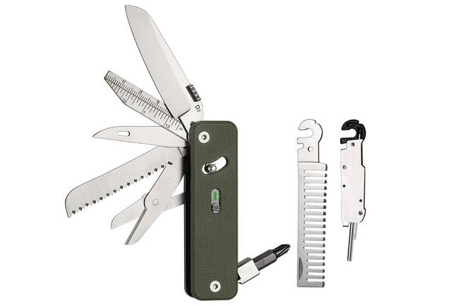 Afbeelding voor Roxon Flex Companion S503G-GR Green G10, modulaire multitool