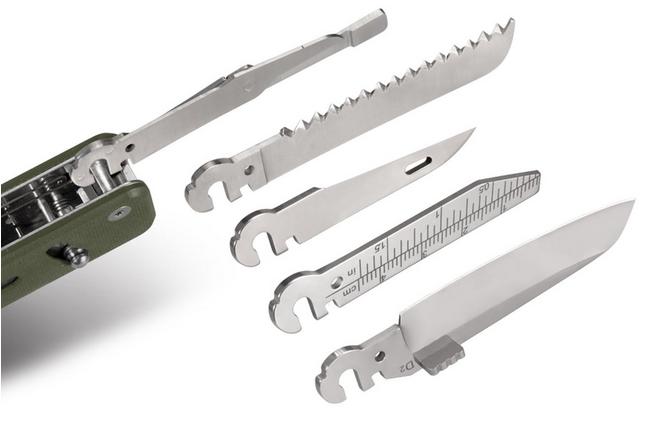 Afbeelding voor Roxon Flex Companion S503G-GR Green G10, modulaire multitool
