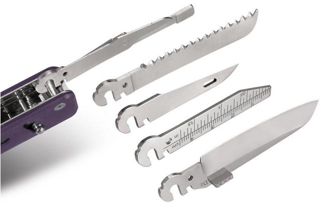Afbeelding voor Roxon Flex Companion S503G-PU Purple G10, modulaire multitool