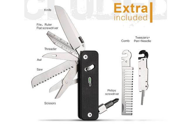 Afbeelding voor Roxon Flex Companion S503G Black G10, modulaire multitool