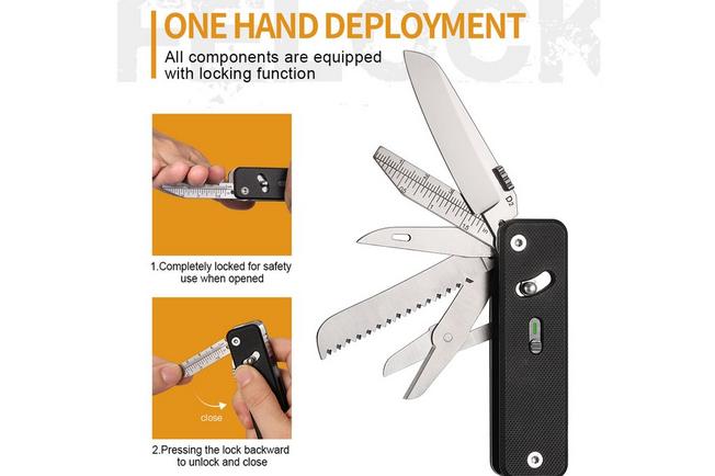 Afbeelding voor Roxon Flex Companion S503G Black G10, modulaire multitool