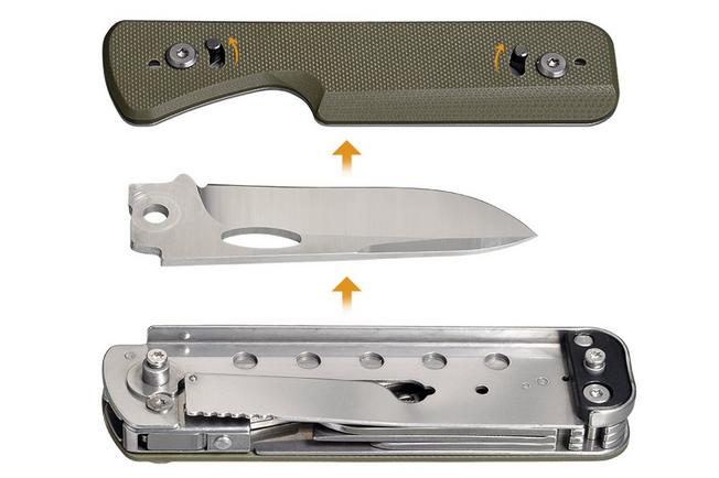 Afbeelding voor Roxon Flex & Phantom Shears S505G-GR OD-Green G10, modulaire multitool