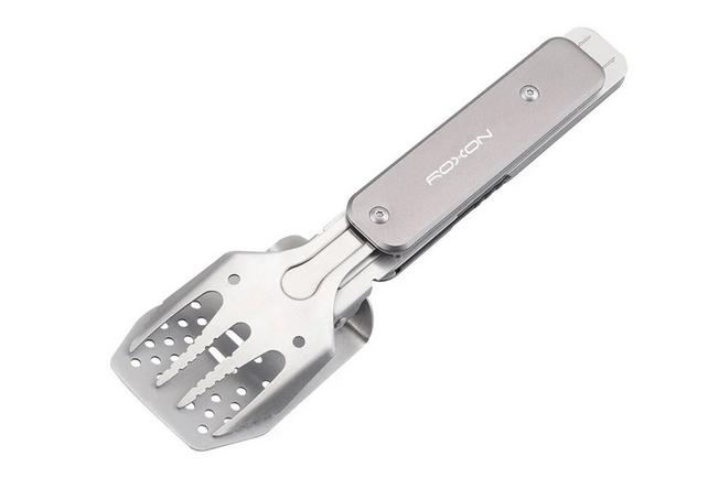 Afbeelding voor Roxon MBT Mini BBQ Multi-Tool S602 Stainless Steel, multifunctionele barbecuetang