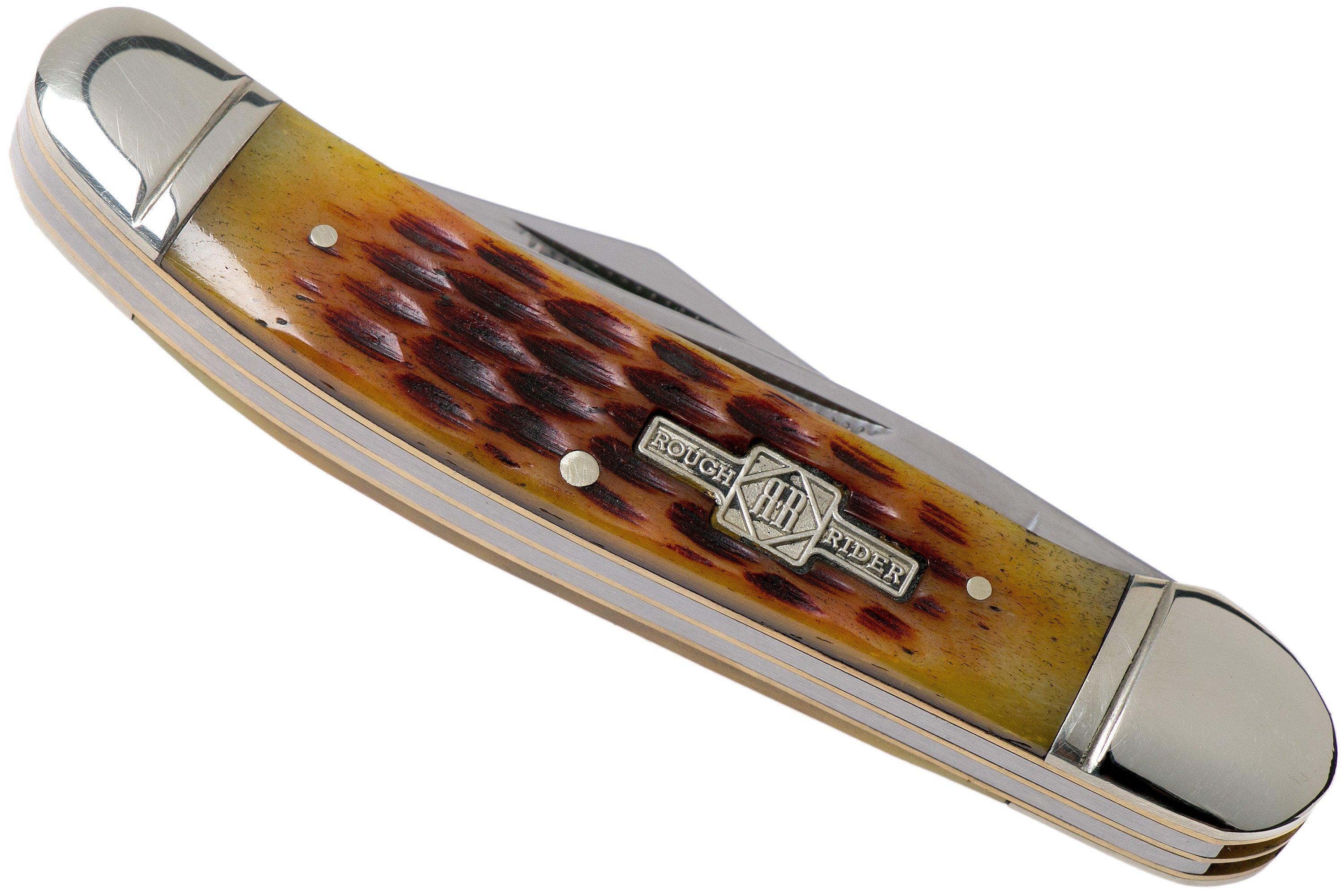 Rough Ryder Copperhead Amber Bone RR043 slipjoint pocket knife
