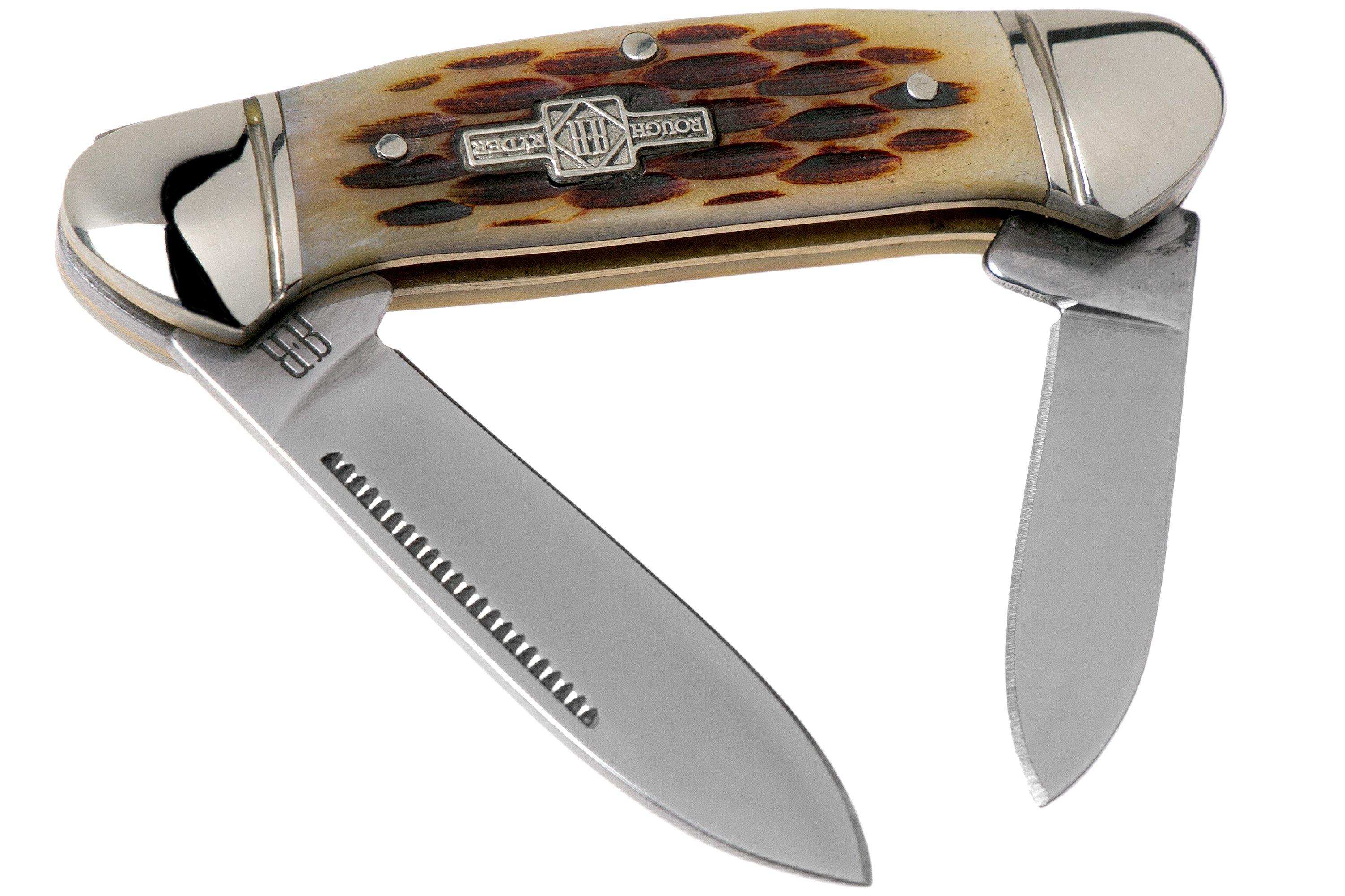 Rough Ryder Mini Canoe Amber Bone RR058 slipjoint pocket knife
