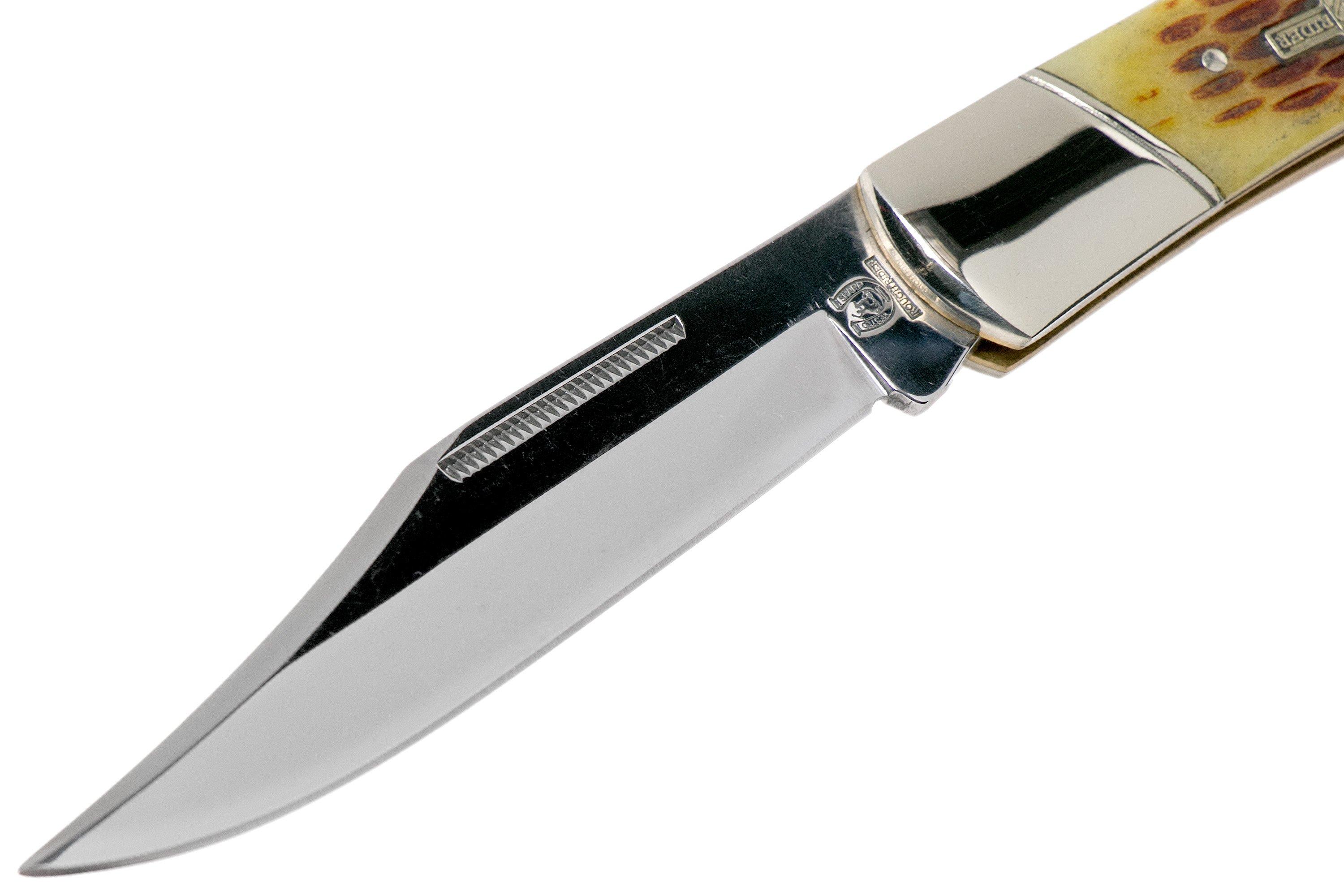 Rough Ryder Folding Hunter Amber Bone RR066 canivete lockback | Compras ...