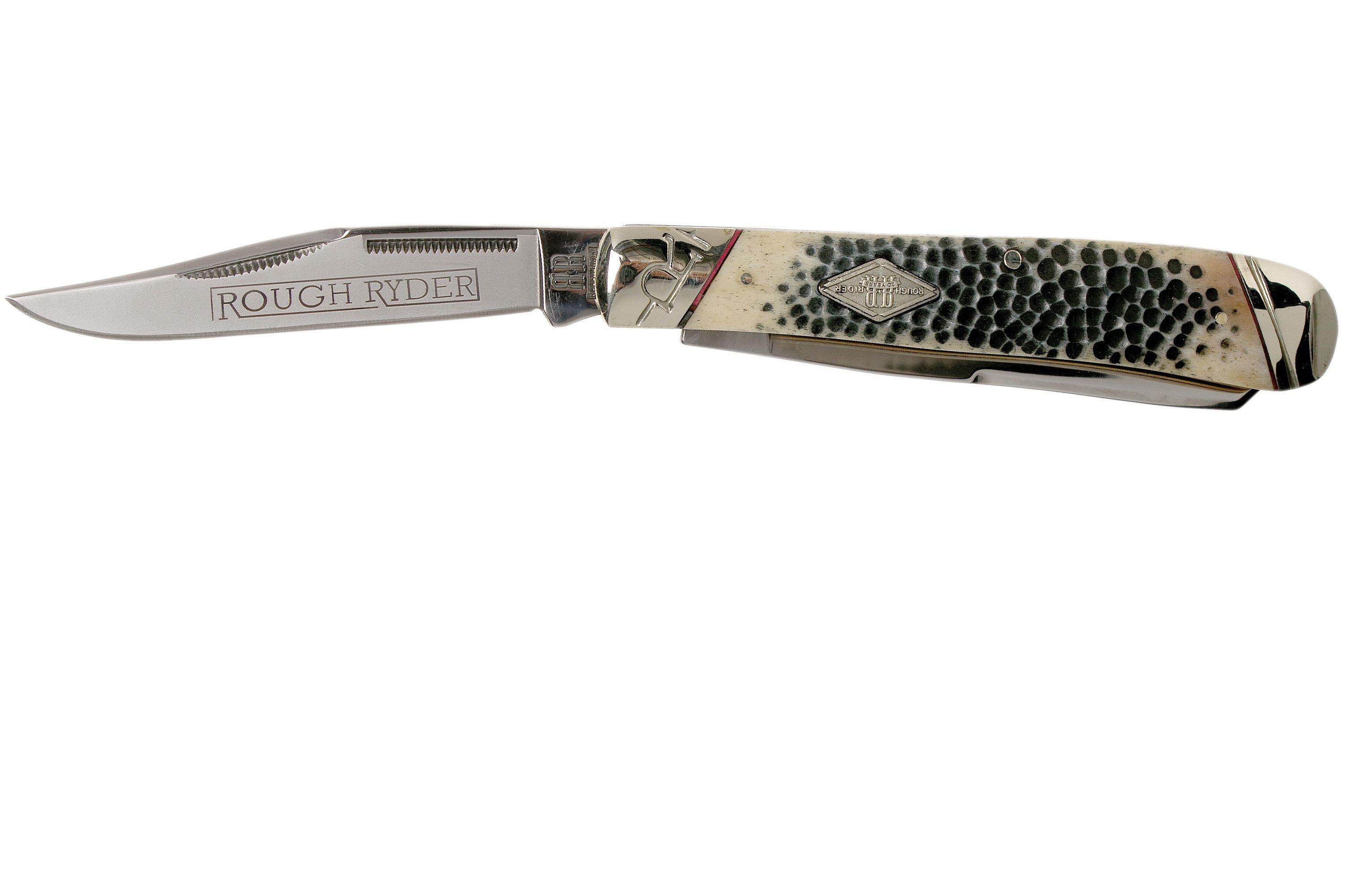 Rough Ryder Buckshot Bone Trapper RR1544 pocket knife | Advantageously ...