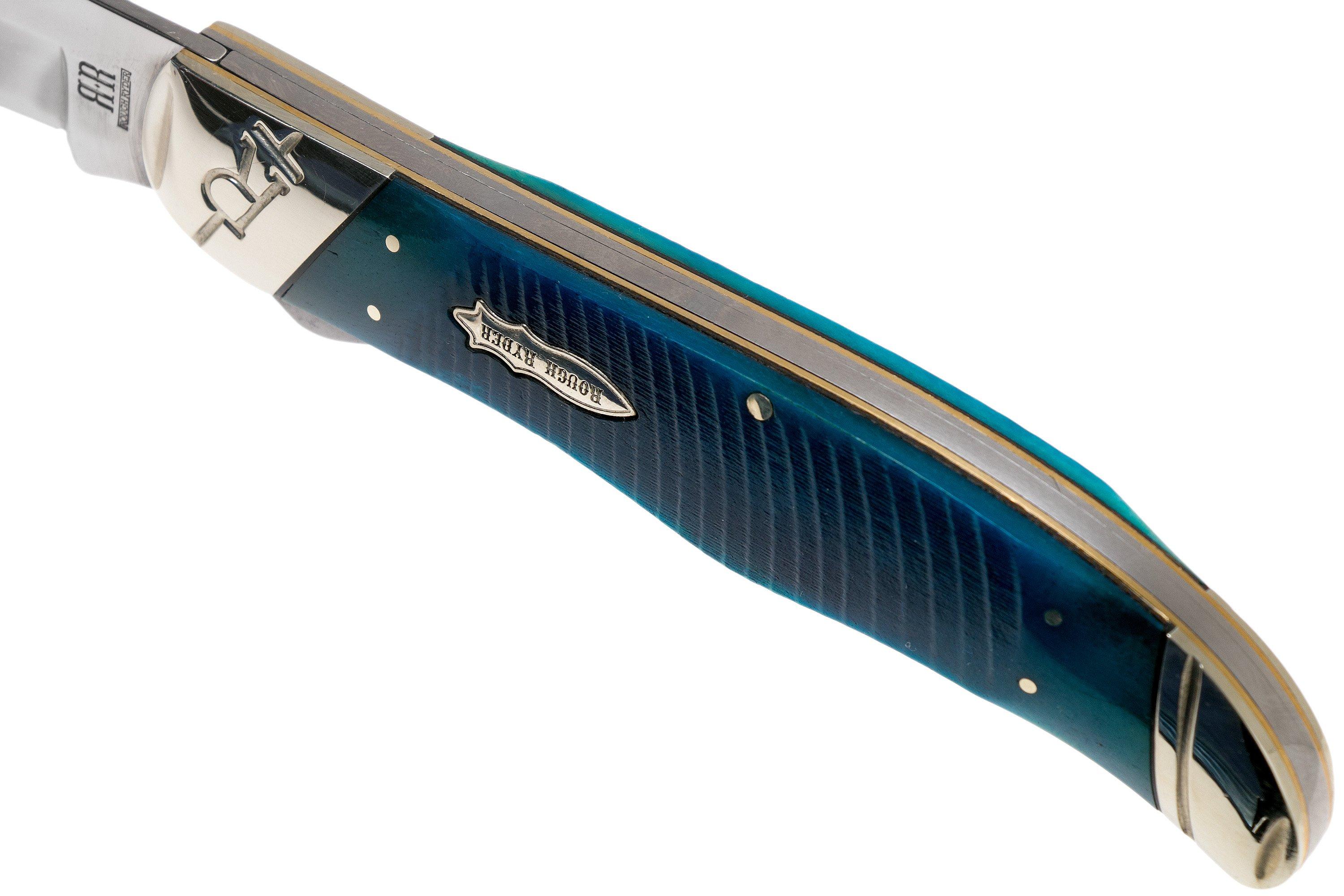 Rough Ryder Black & Blue Folding Hunter RR2117 canivete | Compras ...