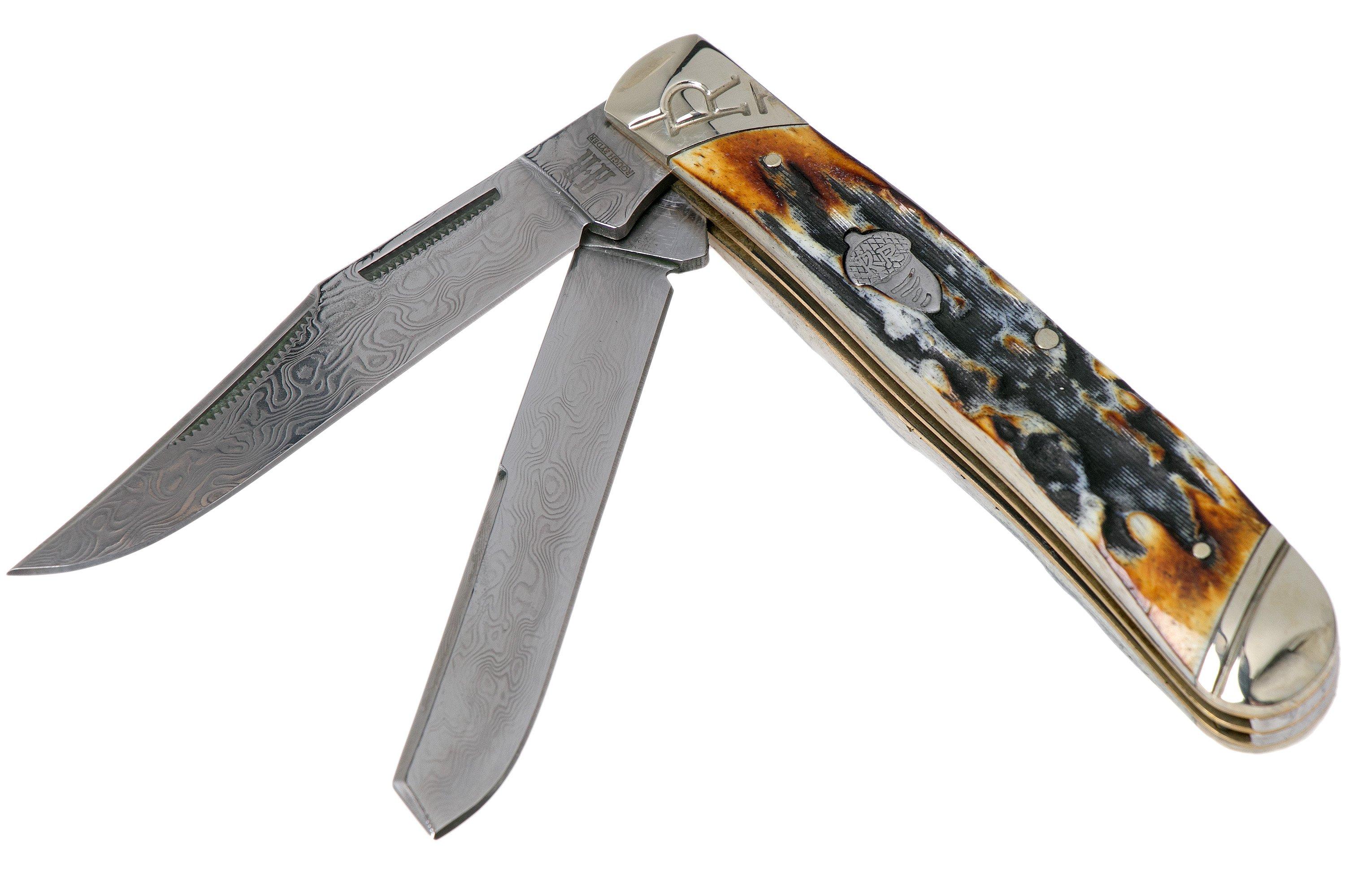 激レア！美品◎40s USNAVY ジャングルクロス ツールバッグ 片爪棒タロン Rough Ryder Trapper Cinnamon Stag RR2155 Damascus slipjoint pocket