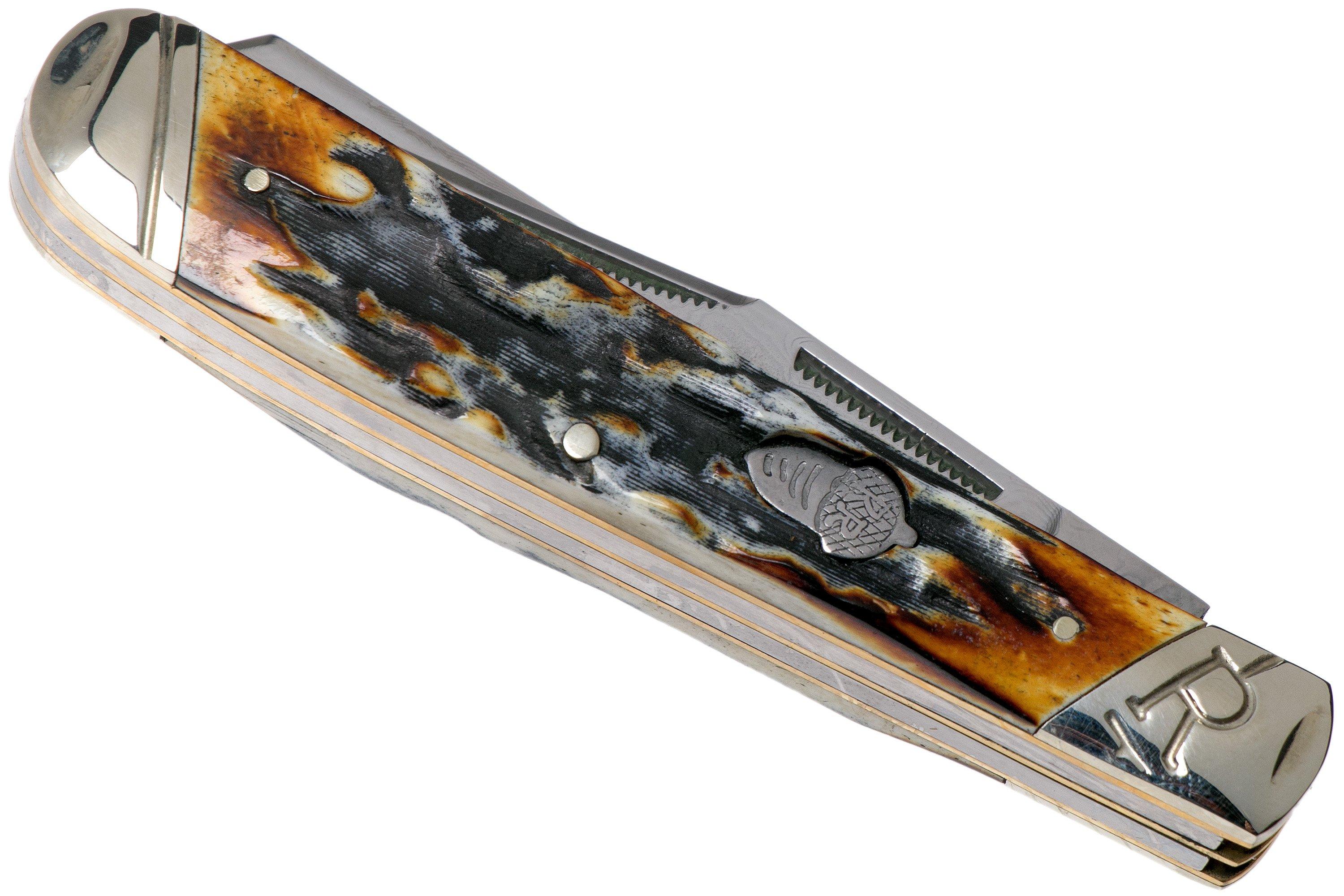 激レア！美品◎40s USNAVY ジャングルクロス ツールバッグ 片爪棒タロン Rough Ryder Trapper Cinnamon Stag RR2155 Damascus slipjoint pocket