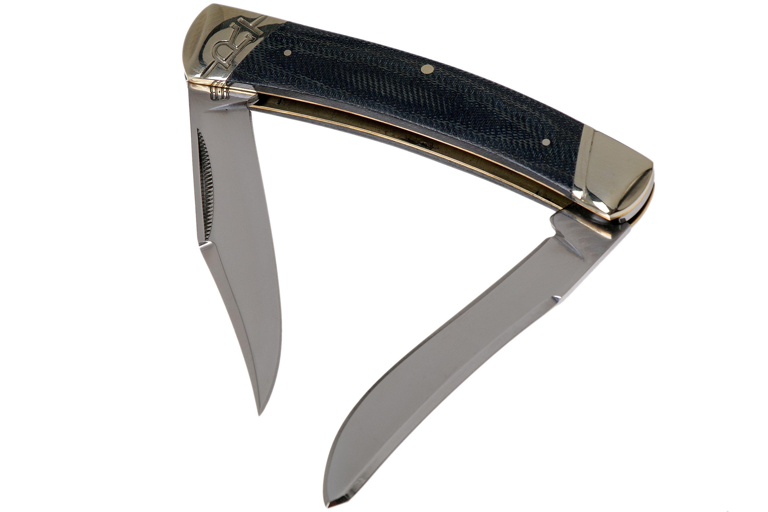 Rough Ryder Large Moose Denim RR2185 Carbon slipjoint pocket knife