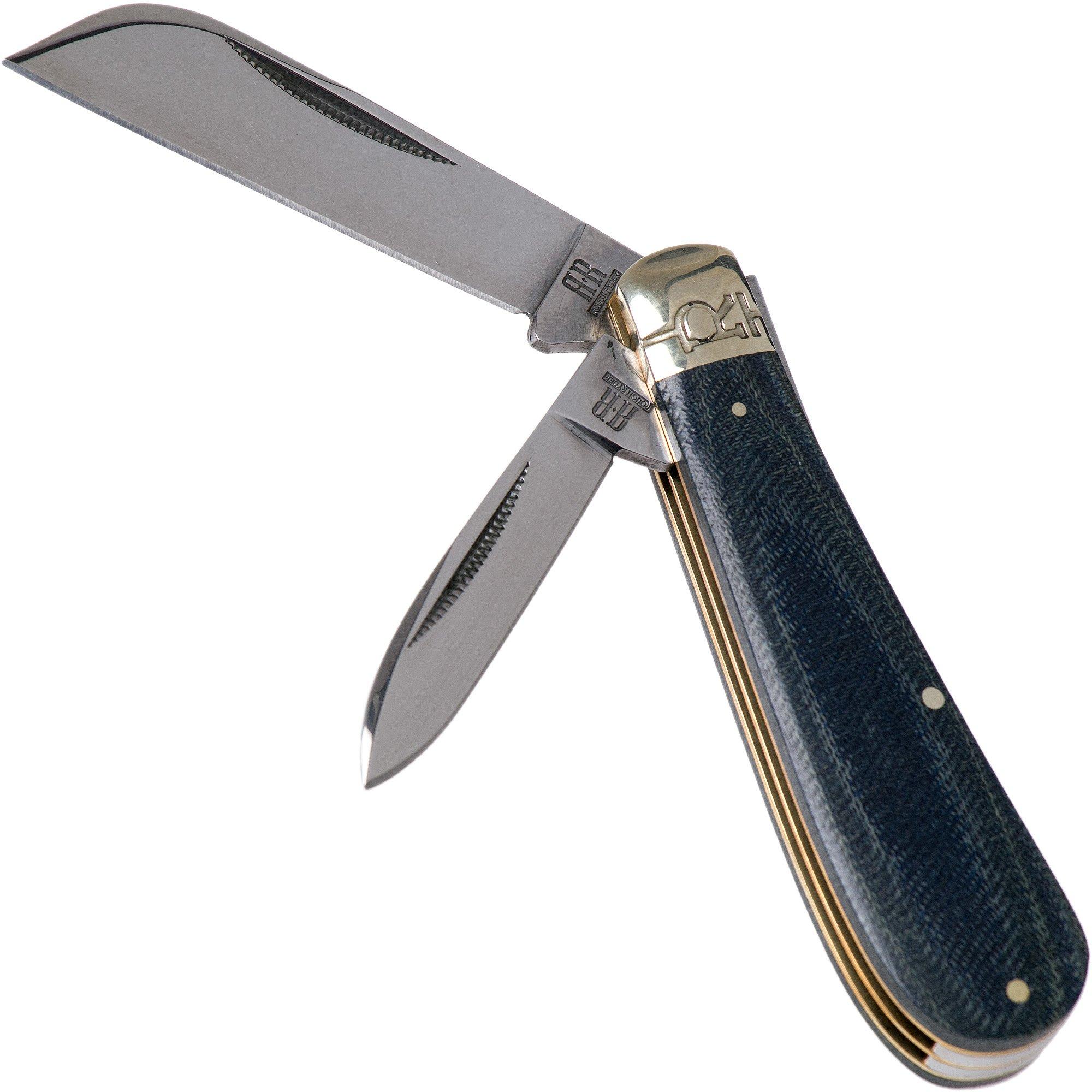 Rough Ryder Half Hawk Denim RR2186 Carbon slipjoint pocket knife ...