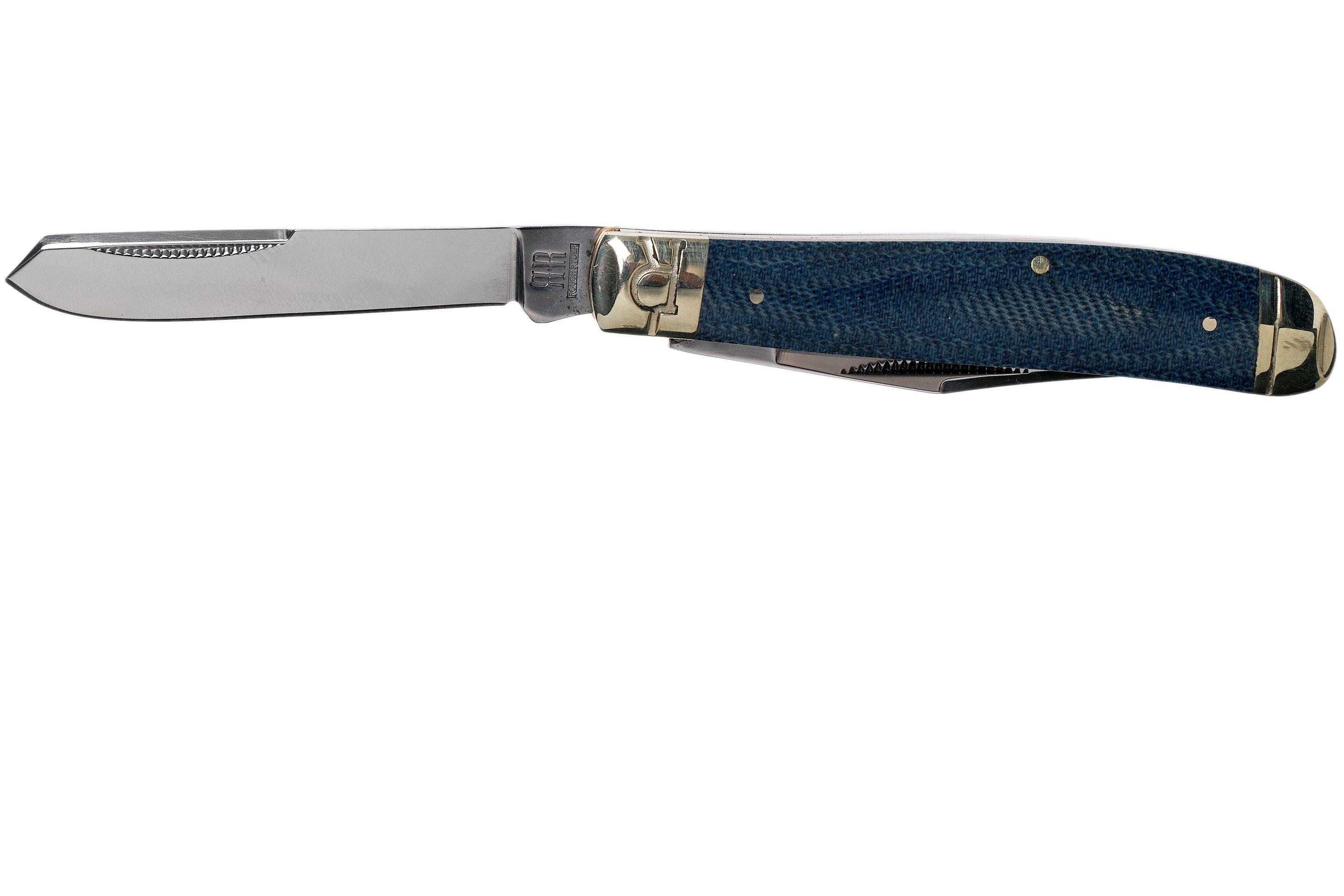 Rough Ryder Mini Trapper Denim RR2187 Carbon slipjoint pocket knife ...