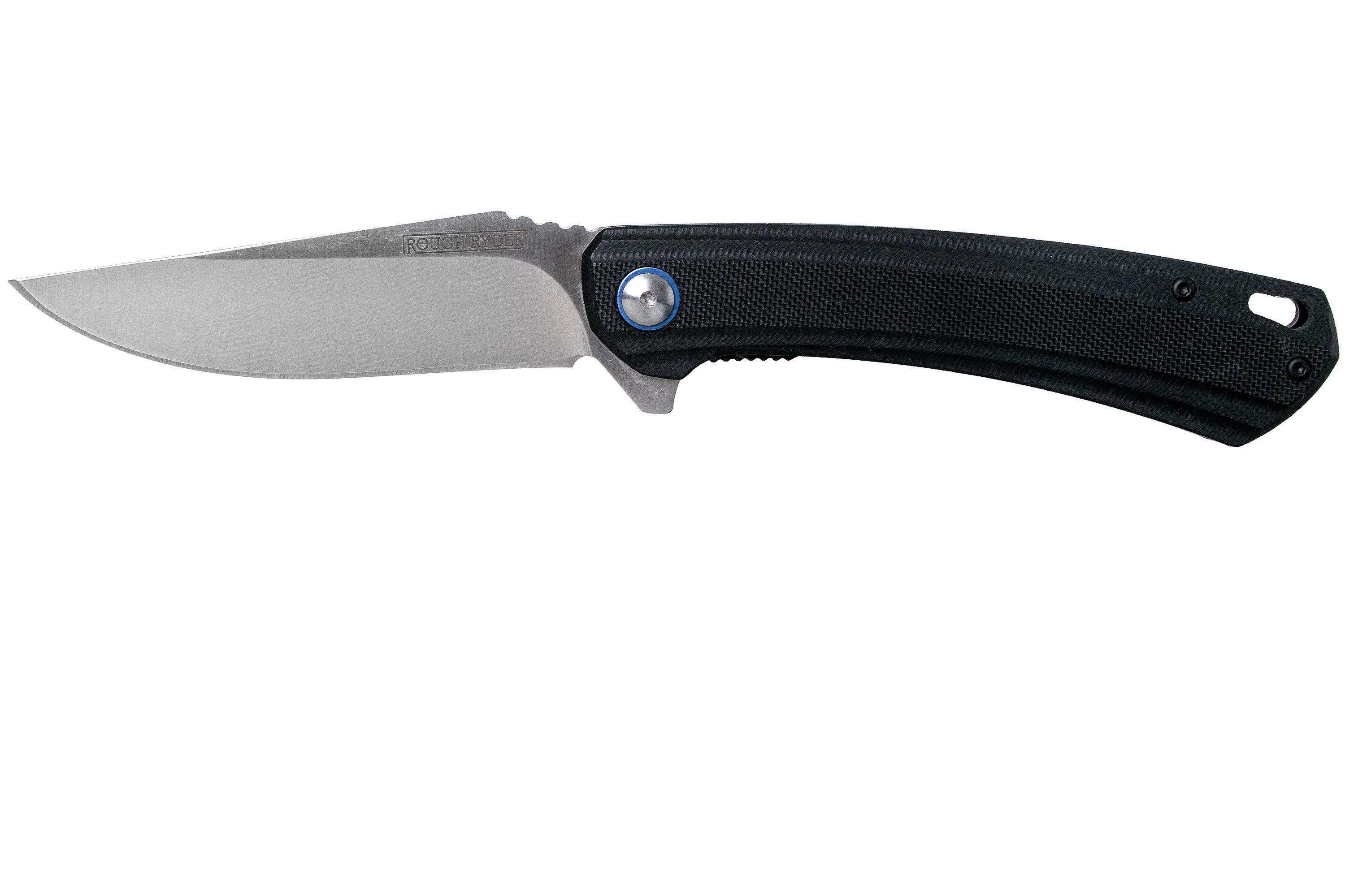Rough Ryder Black G10 Linerlock RR2193 EDC pocket knife ...