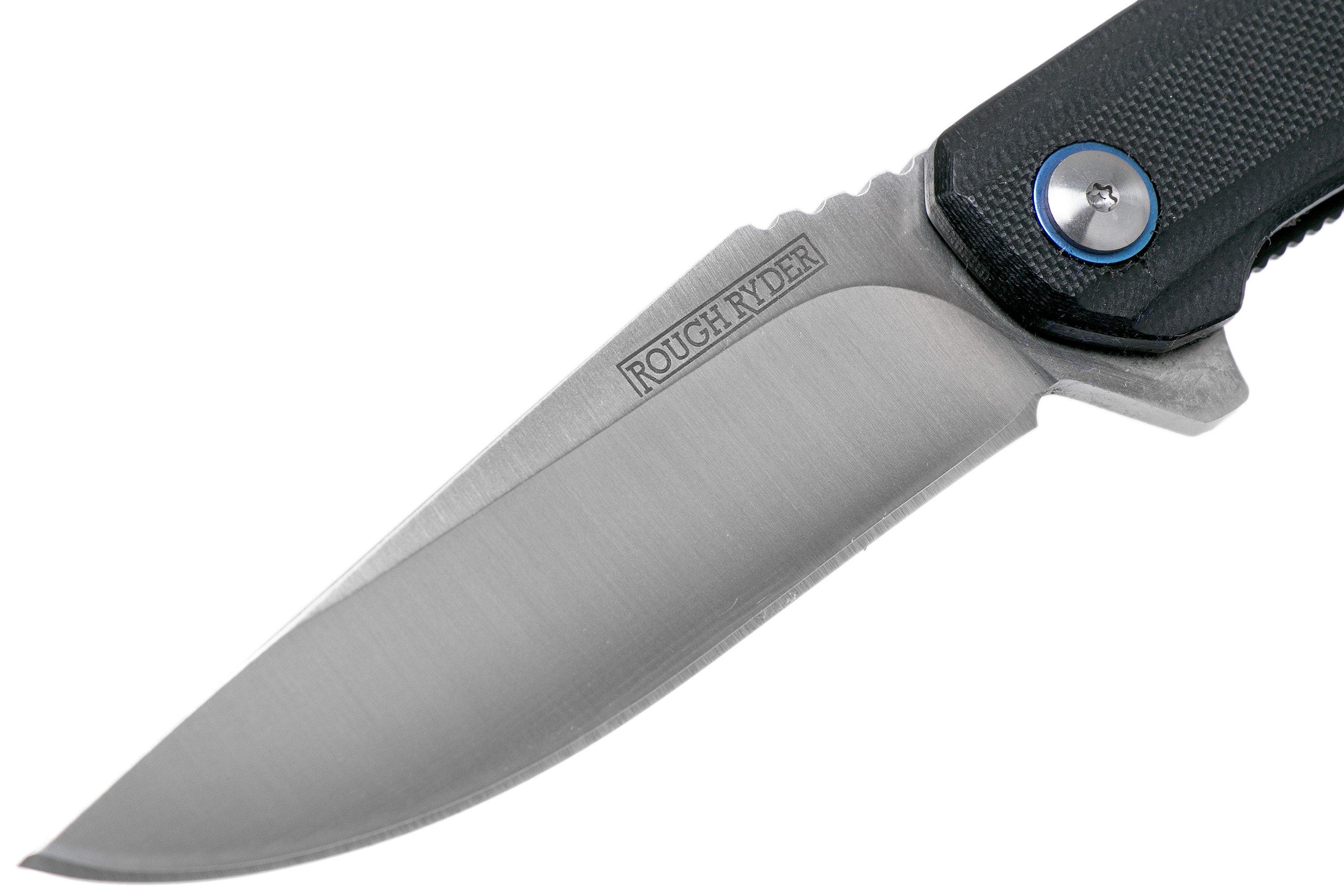 Rough Ryder Black G10 Linerlock RR2193 EDC pocket knife ...