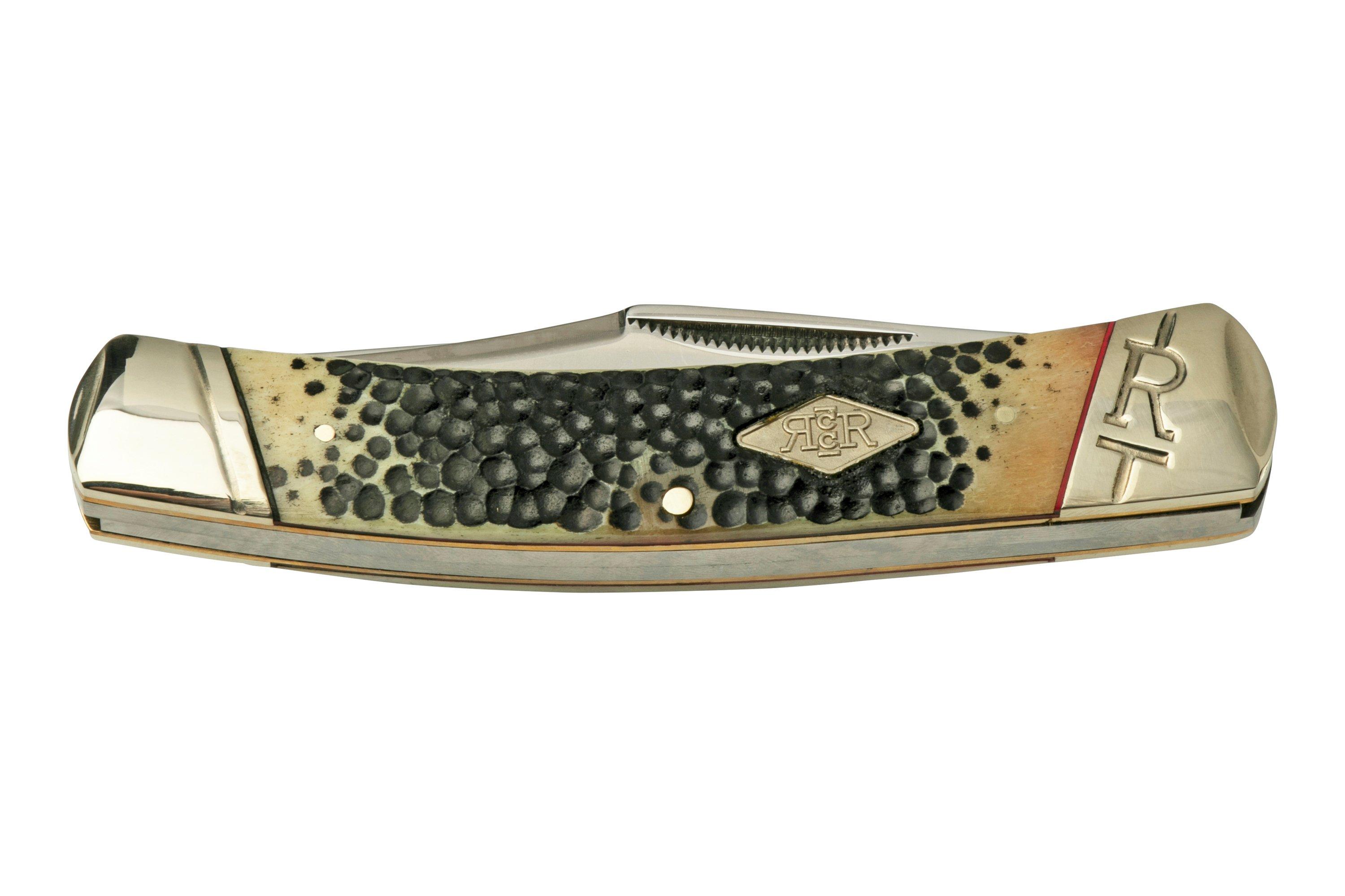 Rough Ryder Buckshot Bone Large Moose, RR2320 pocket knife