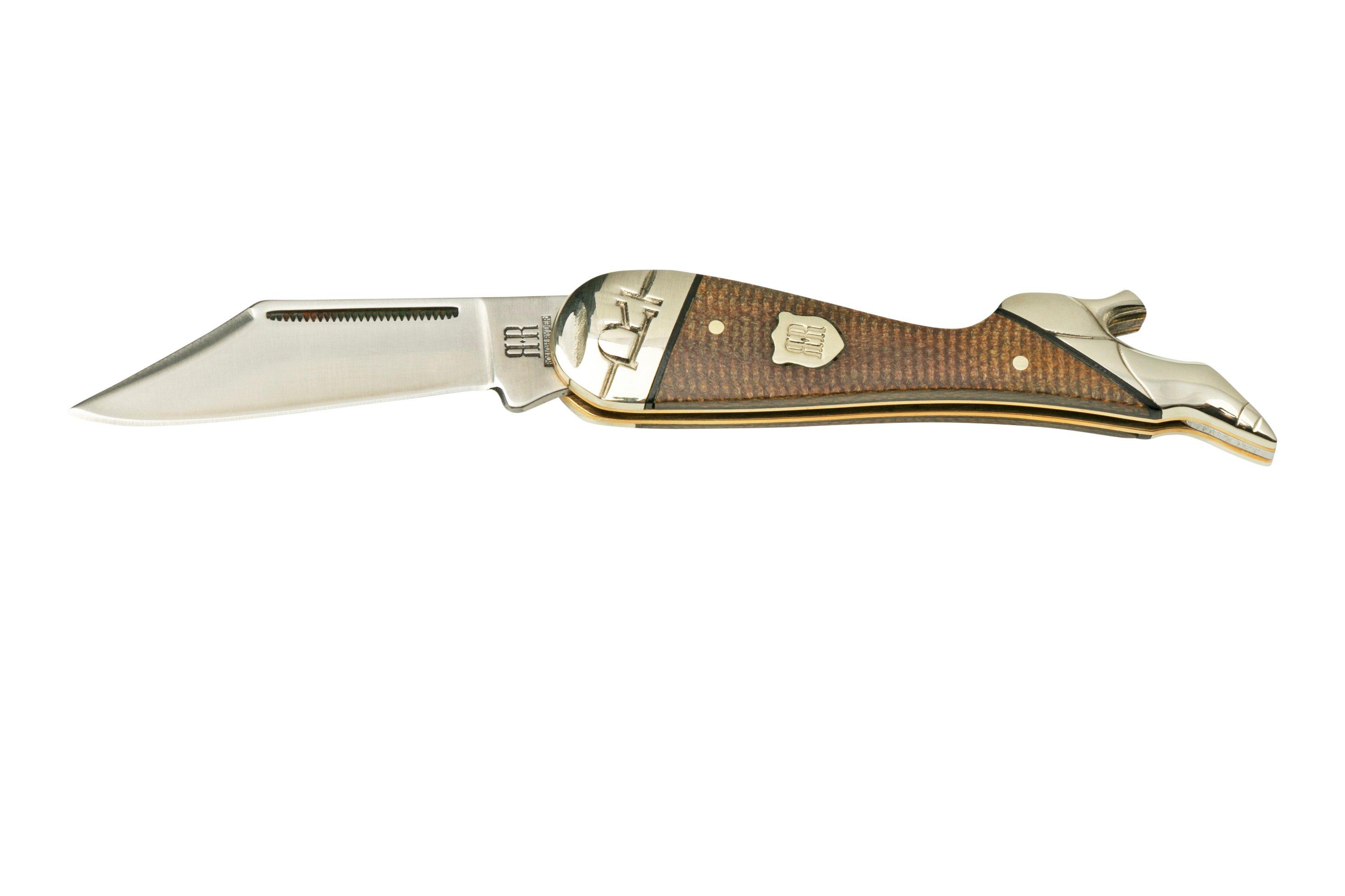 Rough Ryder Brown Burlap Lady Leg Knife, RR2335 pocket knife