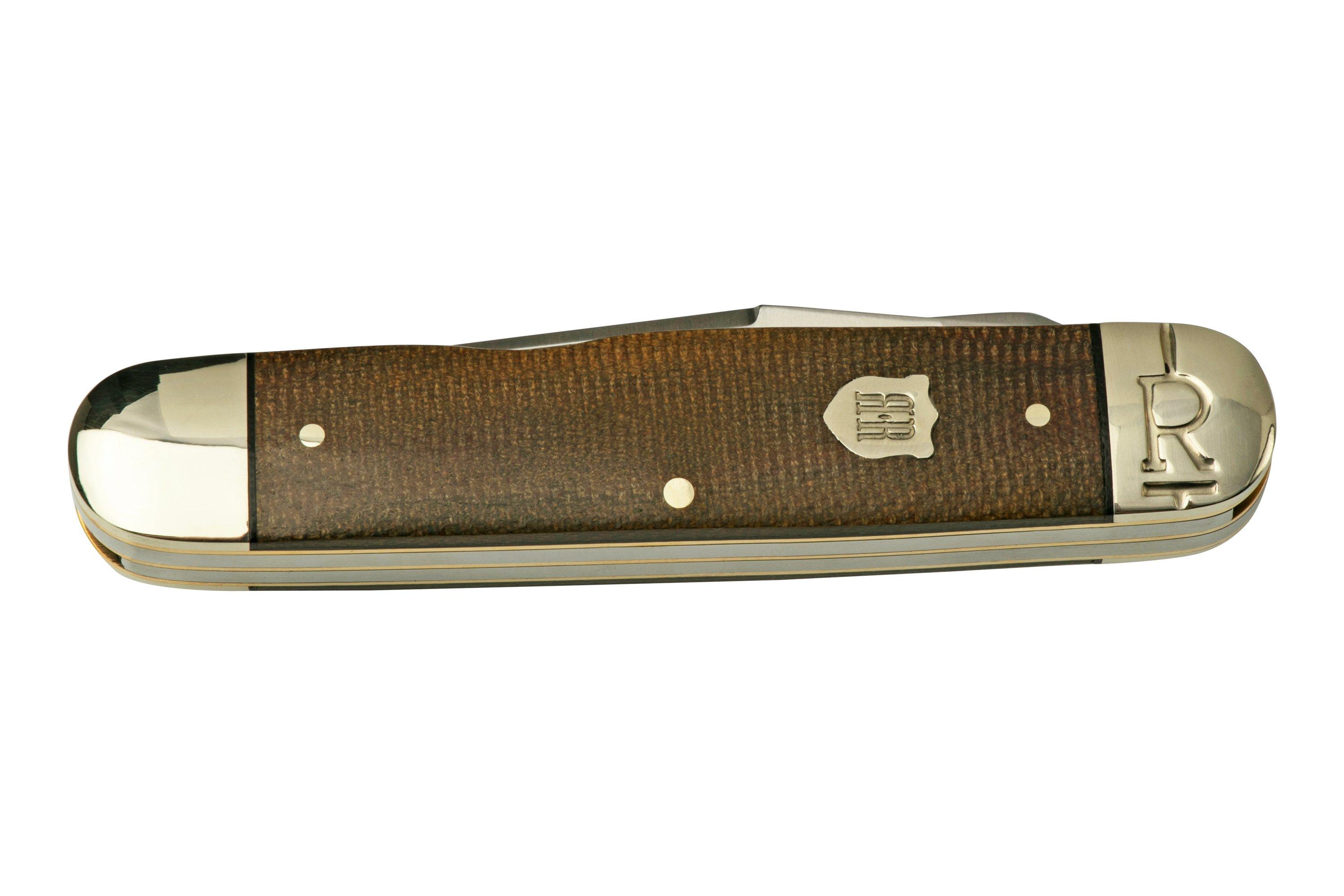 Rough Ryder Brown Burlap Moose RR2338, pocket knife 