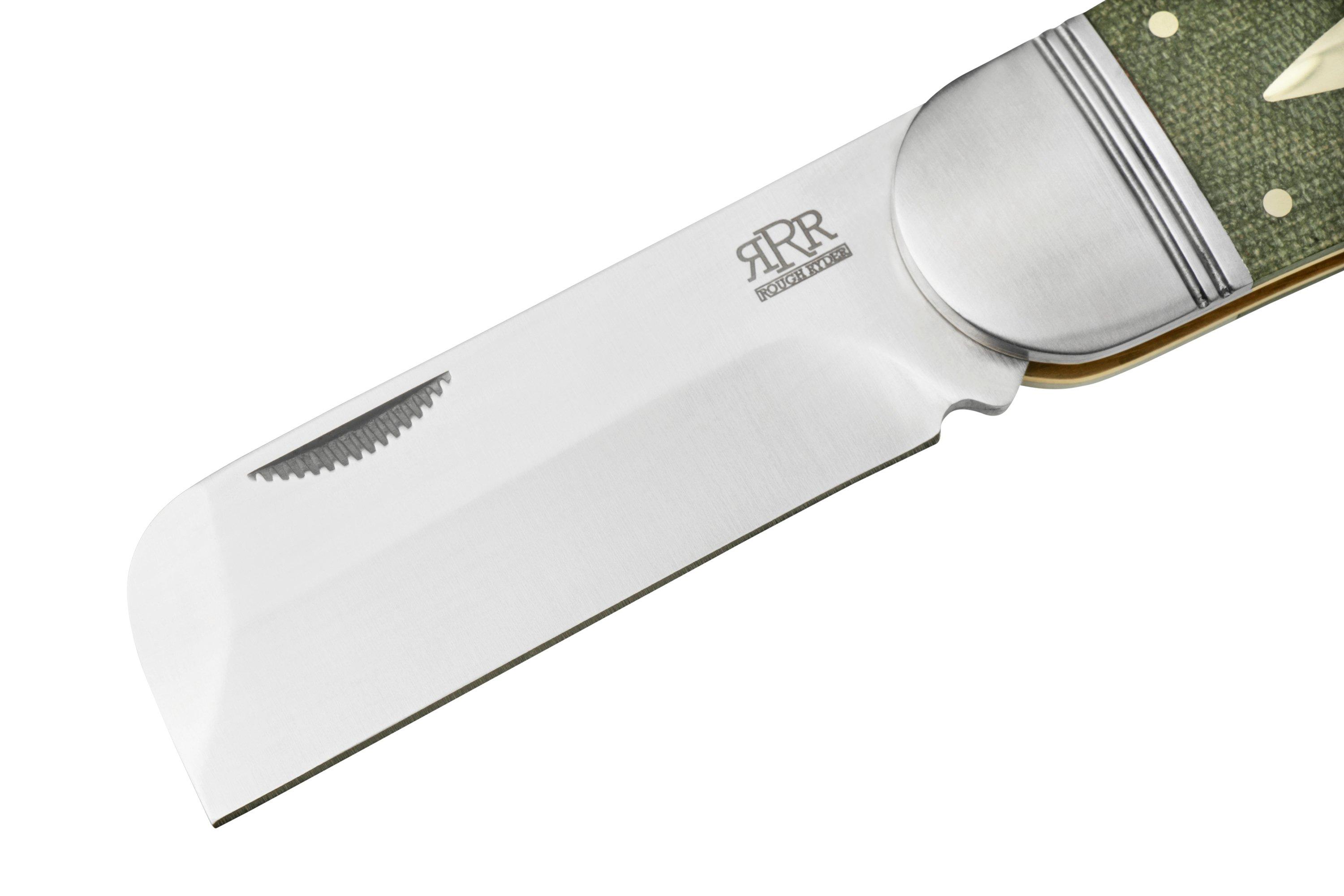 Rough Ryder Reserve Hippo Toe OD Green Micarta, RRR015