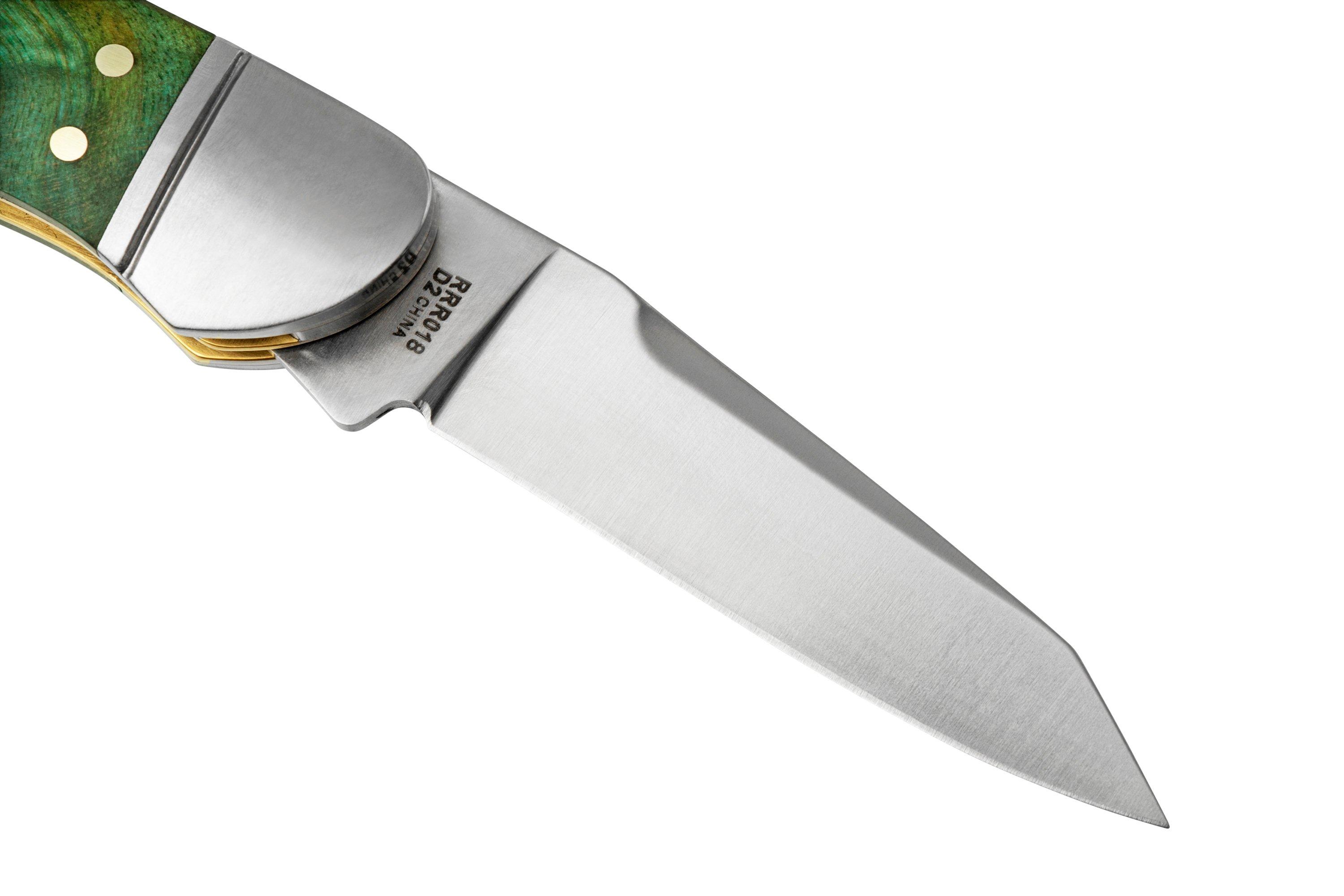 Rough Ryder Reserve Kayak D2 Stabilized Oak, RRR018 slipjoint pocket