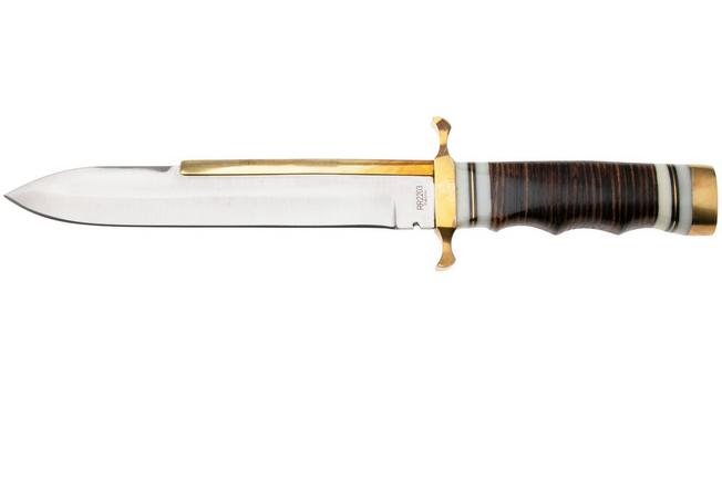 Afbeelding voor Rough Ryder Stacked Leather Bowie RR2203 vaststaand mes