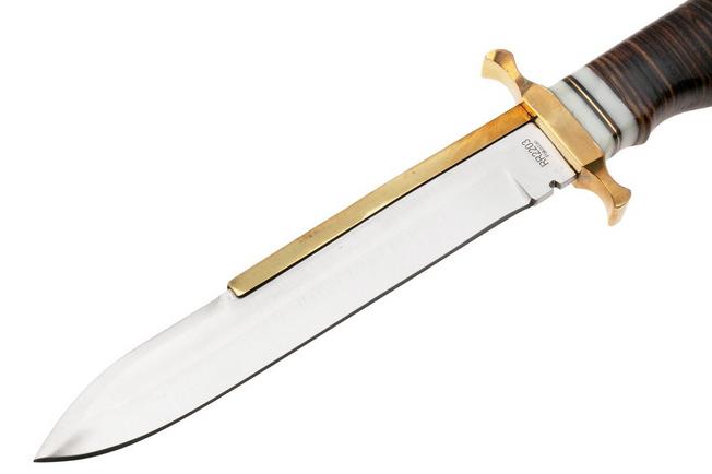 Afbeelding voor Rough Ryder Stacked Leather Bowie RR2203 vaststaand mes