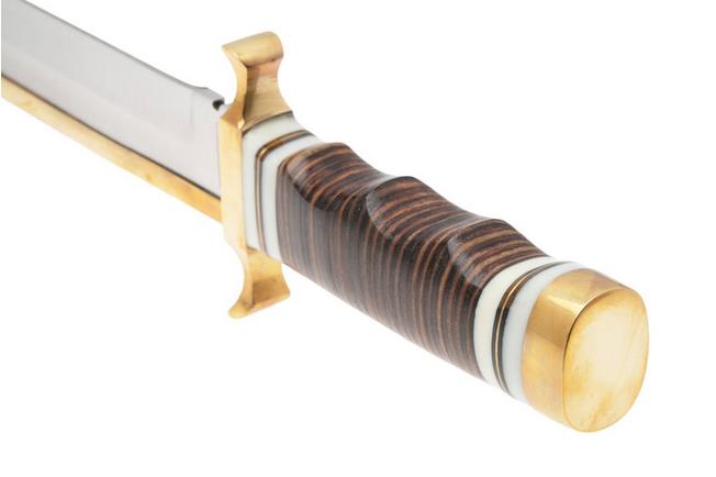 Afbeelding voor Rough Ryder Stacked Leather Bowie RR2203 vaststaand mes