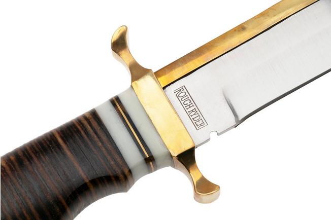 Afbeelding voor Rough Ryder Stacked Leather Bowie RR2203 vaststaand mes
