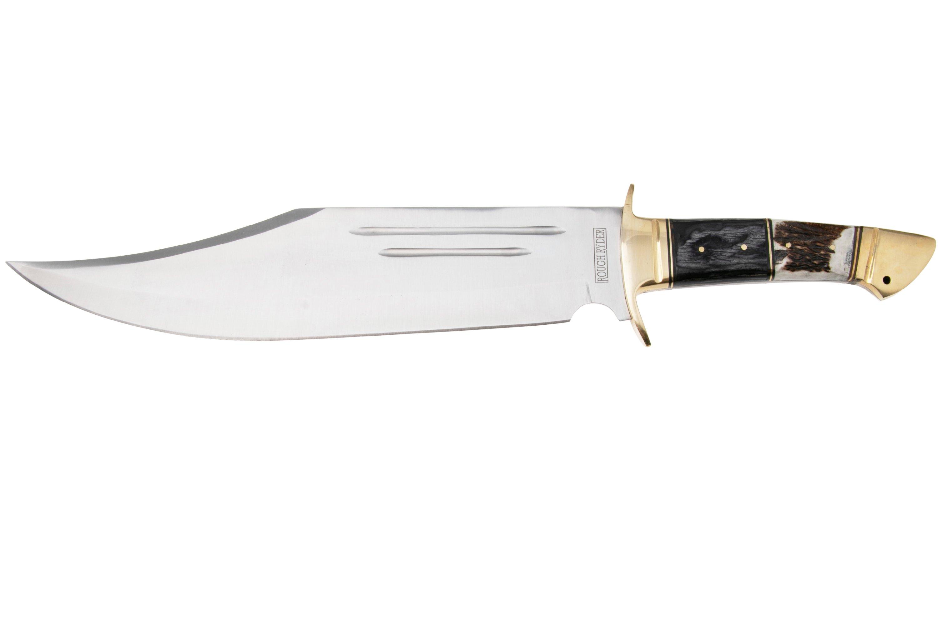 Rough Ryder Bowie RR2272 Stag Pakkawood fixed knife | Advantageously ...