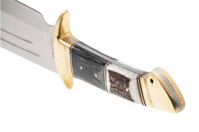 Afbeelding voor Rough Ryder Bowie RR2272 Stag Pakkawood vaststaand mes
