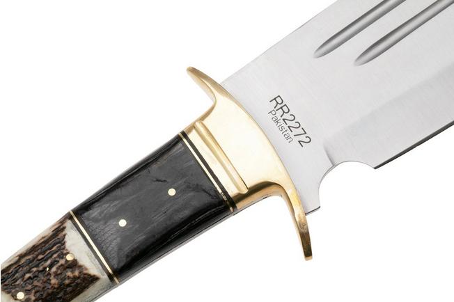 Afbeelding voor Rough Ryder Bowie RR2272 Stag Pakkawood vaststaand mes