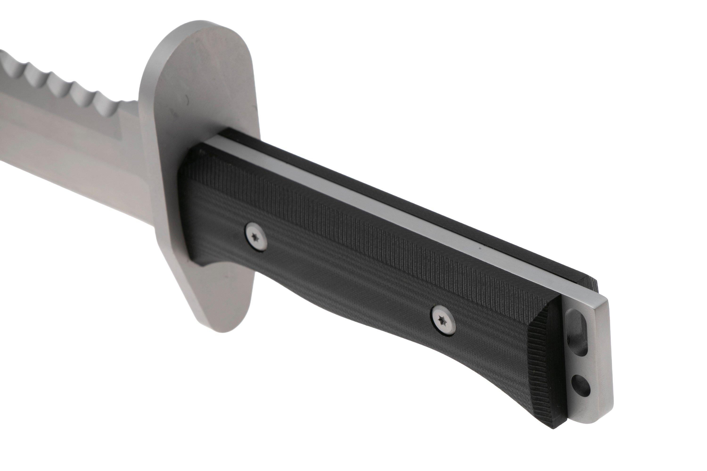 Rough Ryder RR2541, Bead Blasted Stainless, Black G10, fixed knife ...