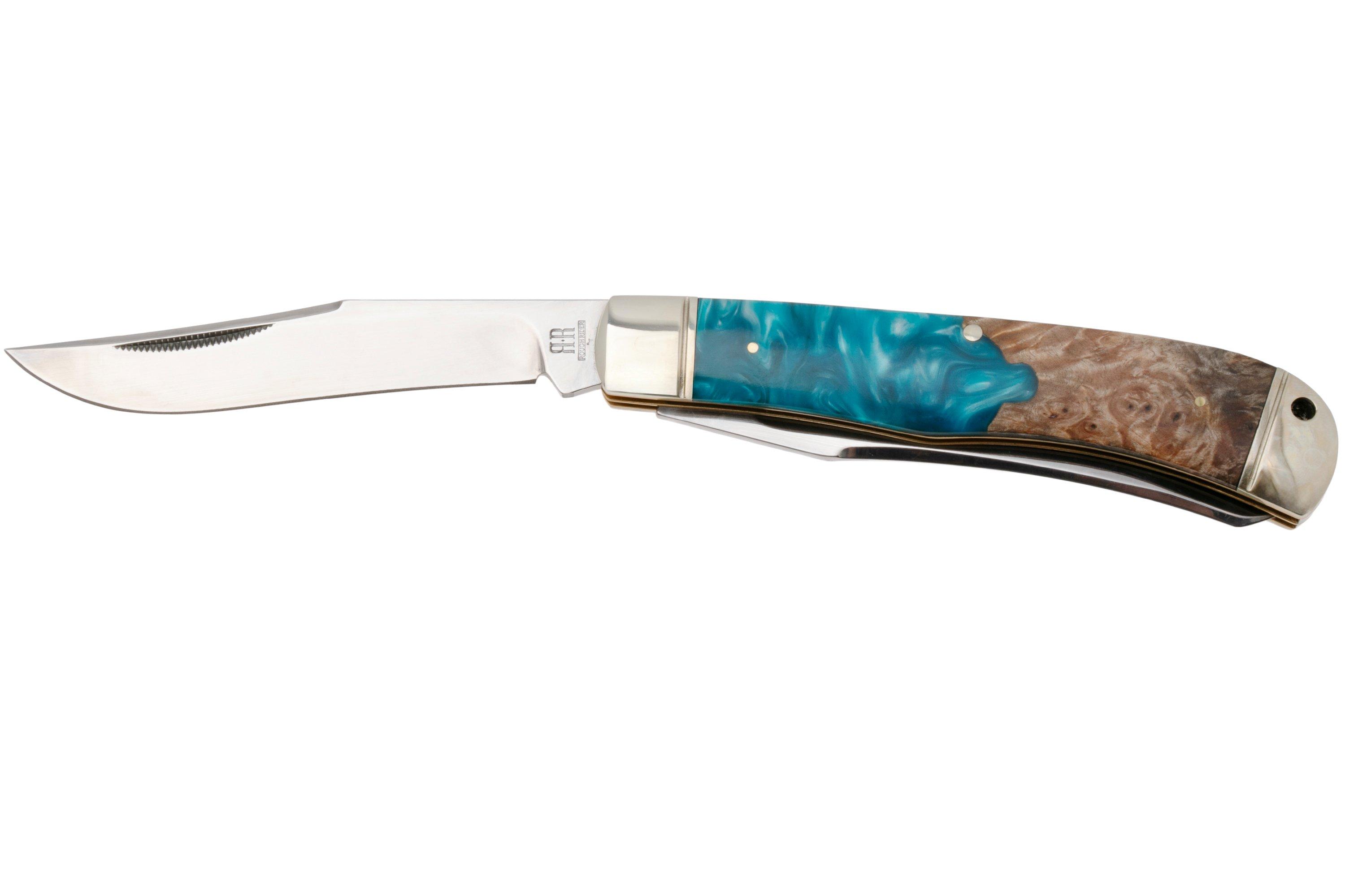 Rough Ryder Jumbo Trapper RR2651, Satin 440, Pandora Swirl Wood