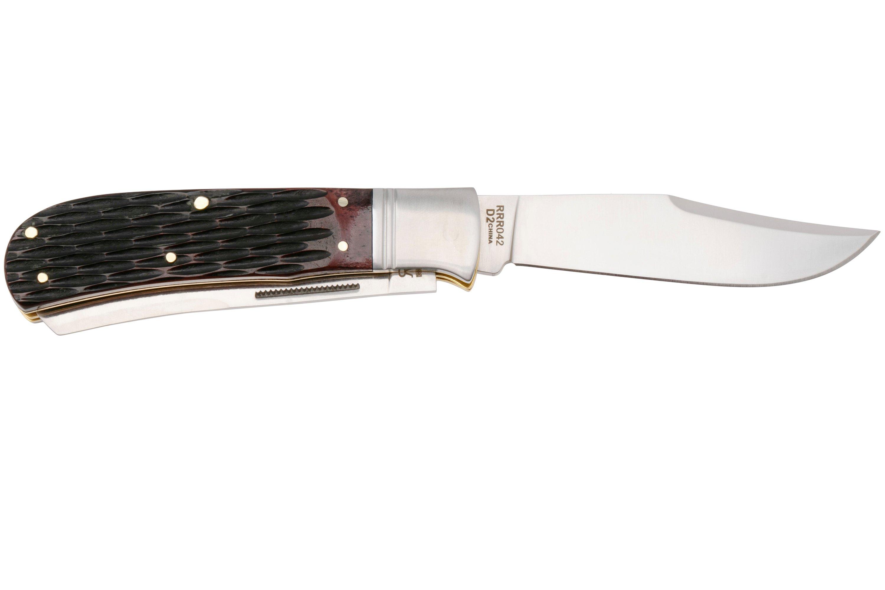 Rough Ryder Reserve Big Belly Trapper RRR042, D2, Finger Grooved